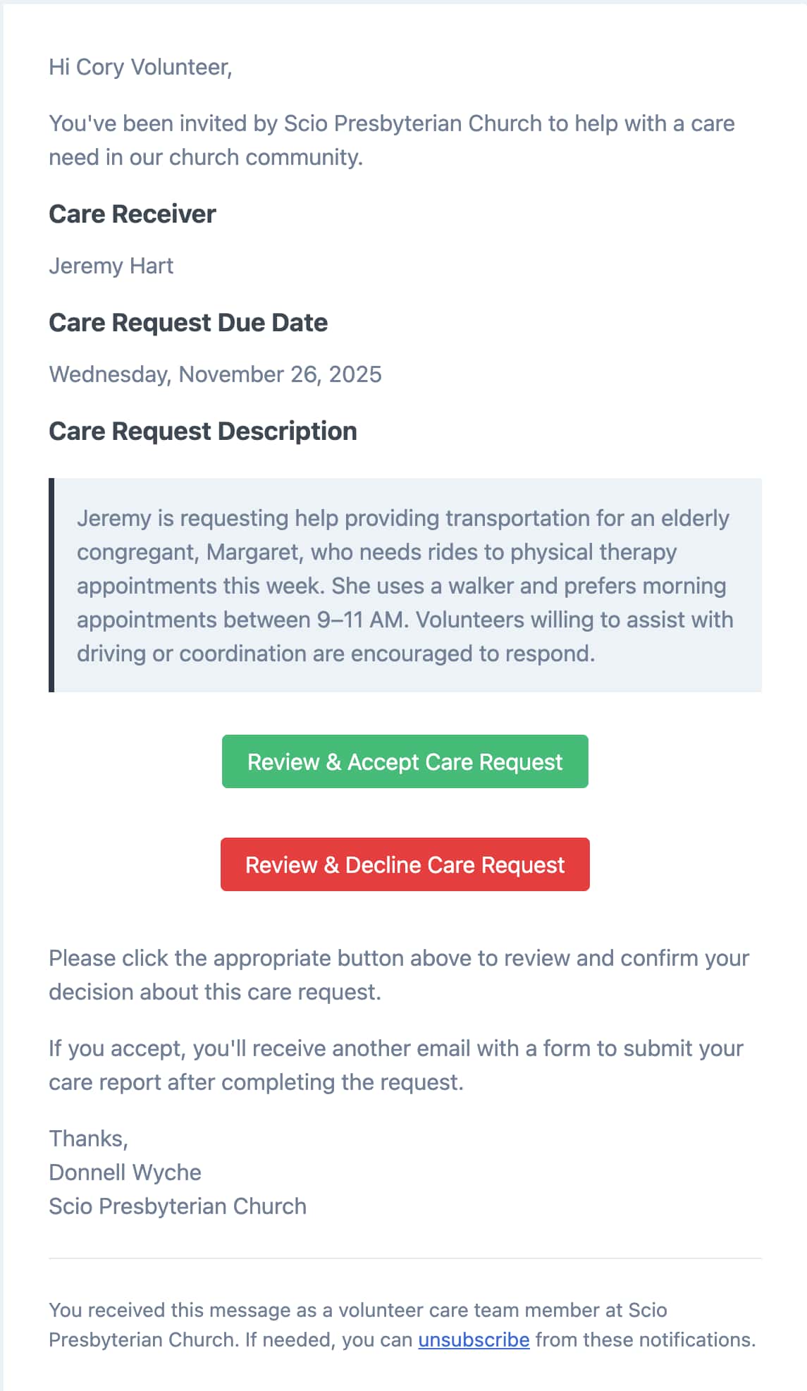Joining a CareNote Team as a Volunteer